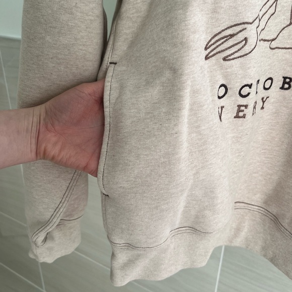 NWT US Small OVO Devil Bart Simpson Heather Oatmeal Hoodie - Picture 8 of 14